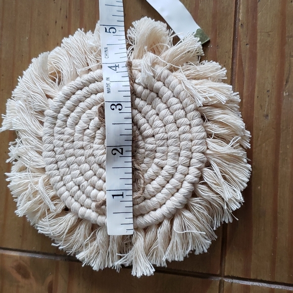 Macrame candle coasters - Picture 5 of 5